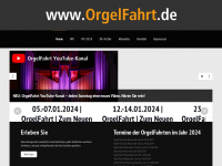 orgelfahrt.de Webseite Vorschau