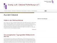 dekanat-rothenburg-evangelisch.de Webseite Vorschau