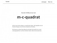 m-c-quadrat.de Webseite Vorschau