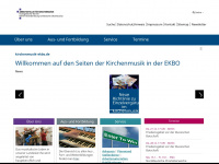 kirchenmusik-ekbo.de Webseite Vorschau