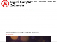 campus-zollverein.de Webseite Vorschau