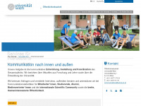 communications.univie.ac.at Webseite Vorschau