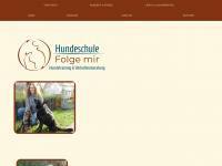hundeschule-folge-mir.de Webseite Vorschau