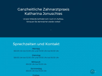 kuestenzahn.de Webseite Vorschau