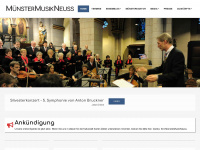 muenstermusikneuss.de Webseite Vorschau
