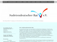 sudetendeutscher-rat.jimdo.com Webseite Vorschau