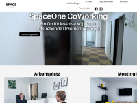 spaceone-coworking.at Webseite Vorschau