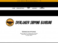 overlander-shipping.com Webseite Vorschau