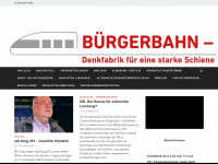 buergerbahn-denkfabrik.org Webseite Vorschau