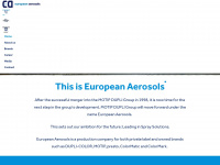 european-aerosols.com Webseite Vorschau