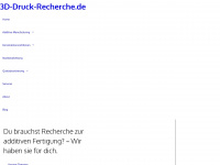 3d-druck-recherche.de Webseite Vorschau
