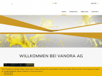 vanora.ch Webseite Vorschau