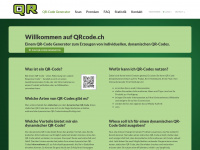 qrcode.ch Webseite Vorschau