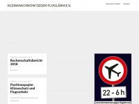 kleinmachnow-gegen-fluglaerm.de Webseite Vorschau