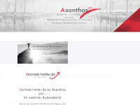 axanthospro.de Webseite Vorschau