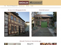 bruehler-museumsinsel.de Webseite Vorschau