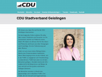 cdu-geislingen.de Webseite Vorschau