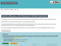 cdu-friedrichshall.de Webseite Vorschau