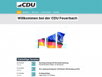 cdu-feuerbach.de Webseite Vorschau