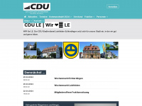 cdu-le.de Webseite Vorschau