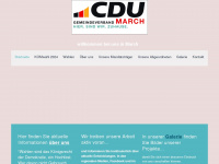 cdu-march.de Webseite Vorschau
