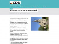 cdu-wannweil.de Webseite Vorschau
