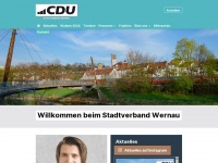 cdu-wernau.de Webseite Vorschau