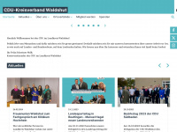 cdu-wt.de Webseite Vorschau