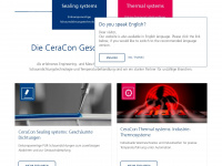 ceracon.com Webseite Vorschau