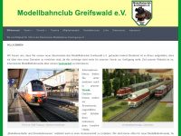 modellbahngreifswald.de Webseite Vorschau