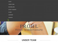 physio-ergotherapie-proehl.de Webseite Vorschau