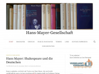 hans-mayer-gesellschaft.de Webseite Vorschau