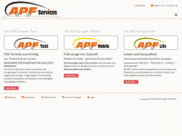 apf-services.com Webseite Vorschau