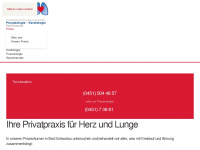 kardiologe-lungenfacharzt-schwartau.de Webseite Vorschau