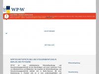 wp-w.de Webseite Vorschau