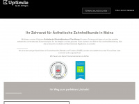 upsmile-mainz.de Webseite Vorschau