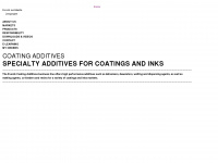 coating-additives.com Webseite Vorschau