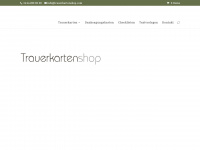 trauerkartenshop.com Webseite Vorschau
