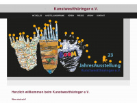 kunstwestthueringer.com Webseite Vorschau