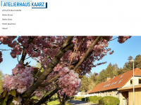 atelierhaus-kaarz.de Webseite Vorschau