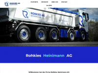 rohkies.ch Webseite Vorschau