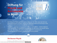 stiftung-physik-astronomie.de Webseite Vorschau