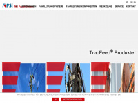 tracfeed-produkte.de Webseite Vorschau
