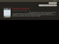 urbangenesis.net Webseite Vorschau