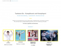 poetzl-taekwondo.de Webseite Vorschau