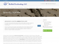 biomedproofreading.es Webseite Vorschau