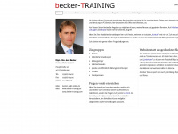 becker-training.com Webseite Vorschau