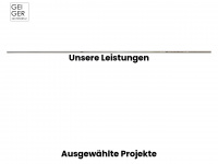 geigerarchitektur.ch Webseite Vorschau