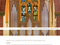 neustadter-orgelsommer.de Webseite Vorschau