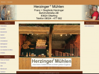 herzinger-muehlen.de Webseite Vorschau